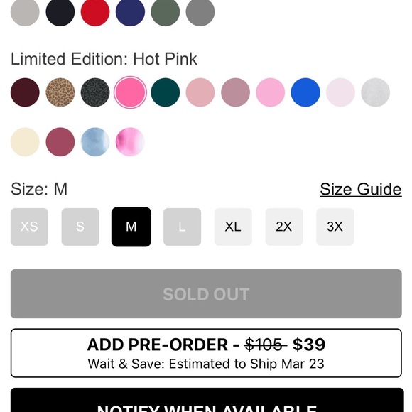 Comfrt Minimalist Hot Pink Hoodie Unisex Med - Picture 2 of 7